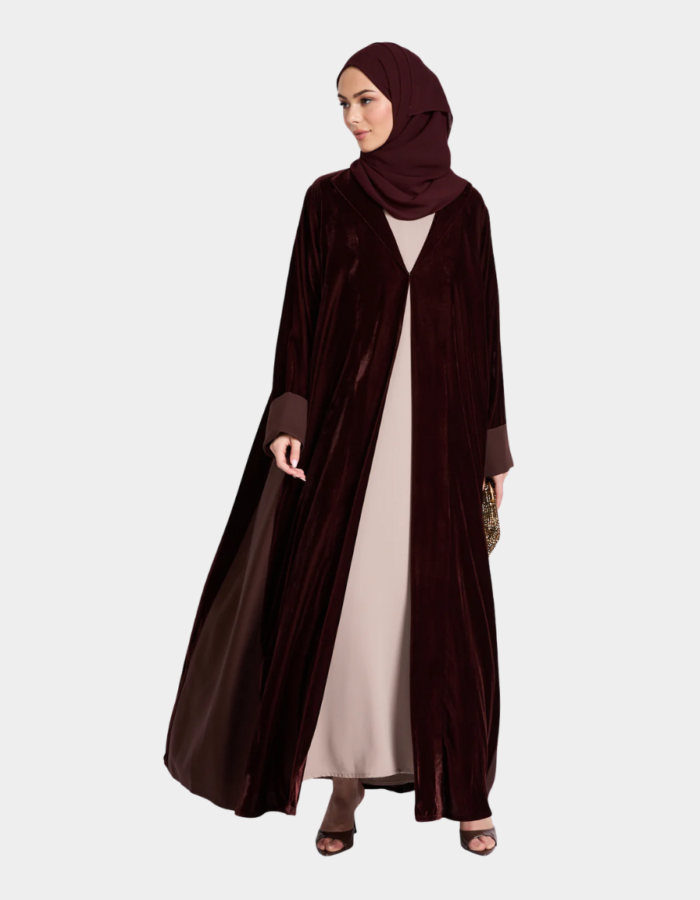 Royal Velvet Abaya (Double Layer Cut)