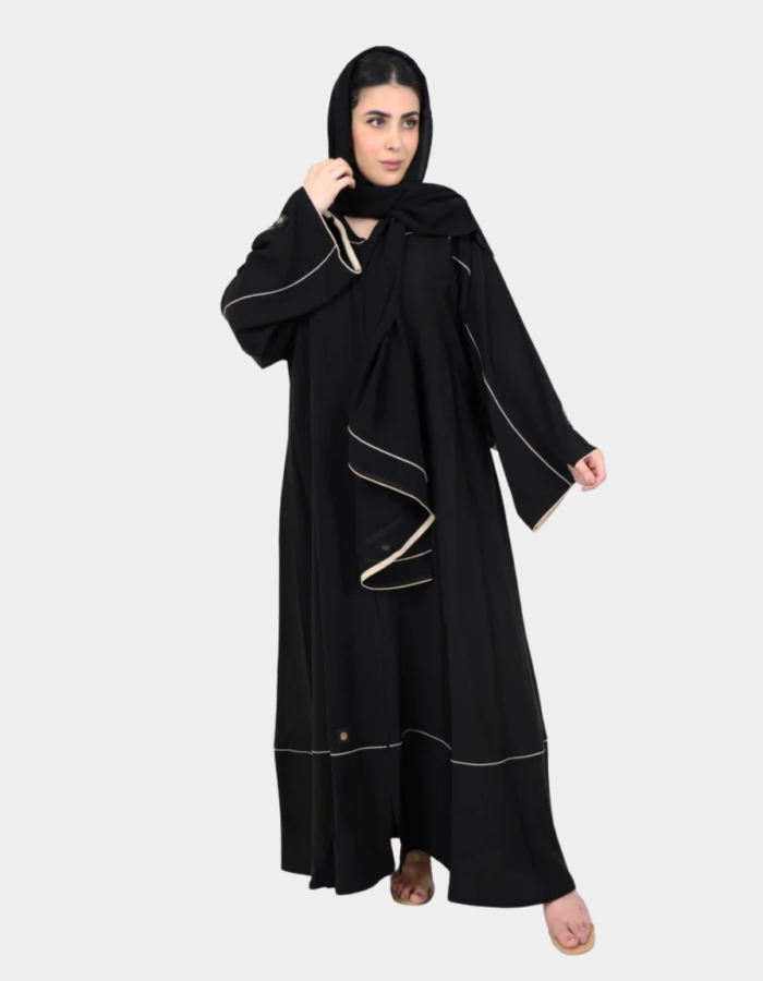 Double Cloche Abaya with Signature Embroidery